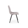 Scaun tapitat living/sufragerie Halmar K402, cadru metal, stil clasic, 45x55x86x48cm, stofa, bej