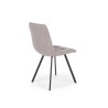 Scaun tapitat living/sufragerie Halmar K402, cadru metal, stil clasic, 45x55x86x48cm, stofa, bej