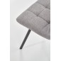 Scaun tapitat dining, baza metalica, stil clasic, stofa, bej Scaun tapitat dining, baza metalica, stil clasic, stofa, bej