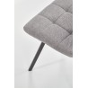 Scaun tapitat living/sufragerie Halmar K402, cadru metal, stil clasic, 45x55x86x48cm, stofa, bej