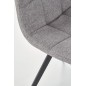 Scaun tapitat dining, baza metalica, stil clasic, stofa, bej Scaun tapitat dining, baza metalica, stil clasic, stofa, bej