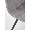 Scaun tapitat living/sufragerie Halmar K402, cadru metal, stil clasic, 45x55x86x48cm, stofa, bej