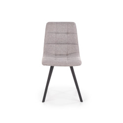 Scaun tapitat living/sufragerie Halmar K402, cadru metal,  stil clasic, 45x55x86x48cm, stofa, bej