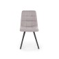 Scaun tapitat dining, baza metalica, stil clasic, stofa, bej Scaun tapitat dining, baza metalica, stil clasic, stofa, bej