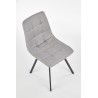 Scaun tapitat living/sufragerie Halmar K402, cadru metal, stil clasic, 45x55x86x48cm, stofa, bej