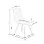 Scaun tapitat dining, baza metalica, stil clasic, stofa, bej Scaun tapitat dining, baza metalica, stil clasic, stofa, bej
