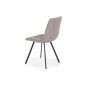 Scaun dining, baza metalica, stil clasic, tapiterie stofa, gri Scaun dining, baza metalica, stil clasic, tapiterie stofa, gri