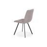 Scaun tapitat living/sufragerie Halmar K402, cadru metal, stil clasic, 45x55x86x48cm, stofa, gri