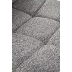 Scaun tapitat living/sufragerie Halmar K402, cadru metal,  stil clasic, 45x55x86x48cm, stofa, gri