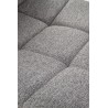 Scaun tapitat living/sufragerie Halmar K402, cadru metal, stil clasic, 45x55x86x48cm, stofa, gri