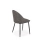 Scaun living, baza metalica, matlasat cu piele ecologica, 49x48x84x50 cm, gri Scaun living, baza metalica, matlasat cu piele ecologica, 49x48x84x50 cm, gri