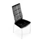 Scaun pentru dining Anais, tapiterie catifea, cadru otel cromat, stil glamour, 43x54x101x47 cm Scaun pentru dining Anais, tapiterie catifea, cadru otel cromat, stil glamour, 43x54x101x47 cm