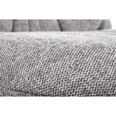 Scaun living/sufragerie Halmar K422, cadru metal,  stil clasic, 51x61x87x51cm, textil, gri