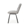 Scaun living/sufragerie Halmar K422, cadru metal, stil clasic, 51x61x87x51cm, textil, gri