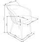 Scaun tapitat Anka, dining/sufragerie, catifea bej, cadru metal, stil glamour, 61x54x77x48 cm Scaun tapitat Anka, dining/sufragerie, catifea bej, cadru metal, stil glamour, 61x54x77x48 cm
