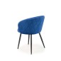 Scaun stil glamour Anka, dining si living, catifea bleumarin, 61x54x77x48 cm Scaun stil glamour Anka, dining si living, catifea bleumarin, 61x54x77x48 cm