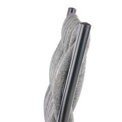 Scaun living/sufragerie Halmar K435, cadru metal,  stil modern, 48x55x94x48cm, textil, gri