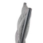 Scaun stil modern pentru dining, cadru din otel, tesatura material textil, 48x55x94x48 cm, gri