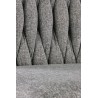 Scaun living/sufragerie Halmar K435, cadru metal,  stil modern, 48x55x94x48cm, textil, gri