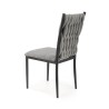 Scaun living/sufragerie Halmar K435, cadru metal,  stil modern, 48x55x94x48cm, textil, gri