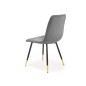 Scaun glamour Dalia, matlasat cu catifea, cadru metal, 45x50x86x47 cm Scaun glamour Dalia, matlasat cu catifea, cadru metal, 45x50x86x47 cm