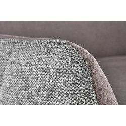 Scaun living/sufragerie Halmar K439, cadru metal,  stil modern, 55x54x86x50cm, textil, gri