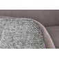 Scaun tapitat pentru living, picioare din metal, suporturi antiderapante, inaltime 86 cm, gri