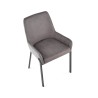 Scaun living/sufragerie Halmar K439, cadru metal,  stil modern, 55x54x86x50cm, textil, gri