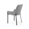 Scaun living/sufragerie Halmar K439, cadru metal,  stil modern, 55x54x86x50cm, textil, gri