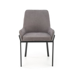 Scaun living/sufragerie Halmar K439, cadru metal,  stil modern, 55x54x86x50cm, textil, gri