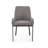 Scaun living/sufragerie Halmar K439, cadru metal,  stil modern, 55x54x86x50cm, textil, gri