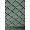Scaun tapitat living/sufragerie Halmar K442, cadru metal, spatar matlasat, stil modern, 46x61x102x51cm, catifea, verde