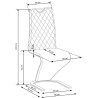 Scaun tapitat living/sufragerie Halmar K442, cadru metal, spatar matlasat, stil modern, 46x61x102x51cm, catifea, verde