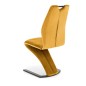 Scaun stil modern Carla, tapiterie catifea, baza cromata, 46x61x102x51 cm