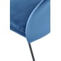 Scaun pentru living, stil modern, inaltime 84 cm, catifea bleumarin, otel Scaun pentru living, stil modern, inaltime 84 cm, catifea bleumarin, otel