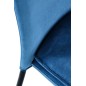 Scaun pentru living, stil modern, inaltime 84 cm, catifea bleumarin, otel Scaun pentru living, stil modern, inaltime 84 cm, catifea bleumarin, otel