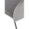 Scaun tapitat living/sufragerie Halmar K443, cadru metal, stil modern, 50x58x84x48cm, catifea, gri