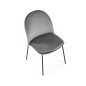 Scaun tapitat sufragerie, stil modern, inaltime 84 cm, catifea si cadru otel Scaun tapitat sufragerie, stil modern, inaltime 84 cm, catifea si cadru otel