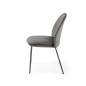 Scaun tapitat sufragerie, stil modern, inaltime 84 cm, catifea si cadru otel Scaun tapitat sufragerie, stil modern, inaltime 84 cm, catifea si cadru otel