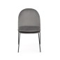 Scaun tapitat sufragerie, stil modern, inaltime 84 cm, catifea si cadru otel Scaun tapitat sufragerie, stil modern, inaltime 84 cm, catifea si cadru otel