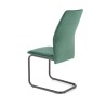Scaun tapitat living/sufragerie Halmar K444, cadru metal, spatar matlasat, stil modern, 44x54x97x46cm, catifea, verde inchis