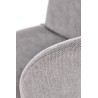 Scaun living/sufragerie Halmar K445, cadru metal, stil modern, 54x58x80x46cm, textil, gri
