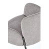 Scaun living/sufragerie Halmar K445, cadru metal, stil modern, 54x58x80x46cm, textil, gri