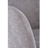 Scaun living/sufragerie Halmar K445, cadru metal, stil modern, 54x58x80x46cm, textil, gri