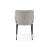 Scaun living/sufragerie Halmar K445, cadru metal, stil modern, 54x58x80x46cm, textil, gri