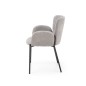 Scaun living tapitat, tesatura gri, cadru metal, picioare drepte, stil modern, 54x58x80x46 cm Scaun living tapitat, tesatura gri, cadru metal, picioare drepte, stil modern, 54x58x80x46 cm