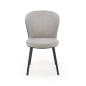 Scaun living tapitat, metalic, stil scandinav, tesatura si piele eco, 49x54x87x46 cm Scaun living tapitat, metalic, stil scandinav, tesatura si piele eco, 49x54x87x46 cm