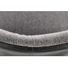 Scaun living/sufragerie Halmar K447, cadru metal, stil scandinav, 49x54x87x46cm, textil, gri
