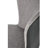 Scaun living/sufragerie Halmar K447, cadru metal, stil scandinav, 49x54x87x46cm, textil, gri
