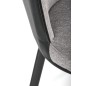 Scaun living tapitat, metalic, stil scandinav, tesatura si piele eco, 49x54x87x46 cm Scaun living tapitat, metalic, stil scandinav, tesatura si piele eco, 49x54x87x46 cm
